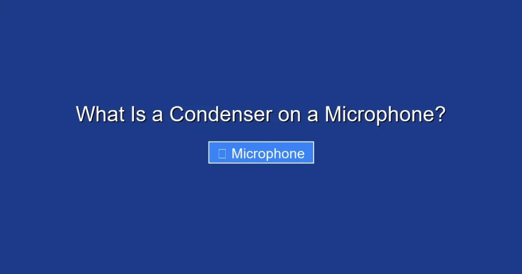 What Is a Condenser on a Microphone?
