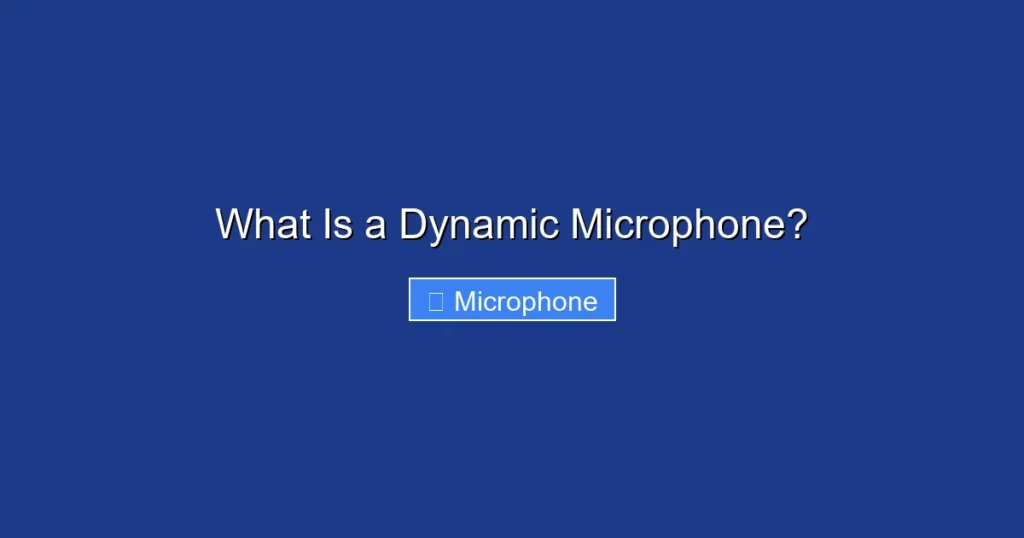What Is a Dynamic Microphone?