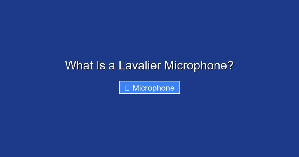 What Is a Lavalier Microphone?
