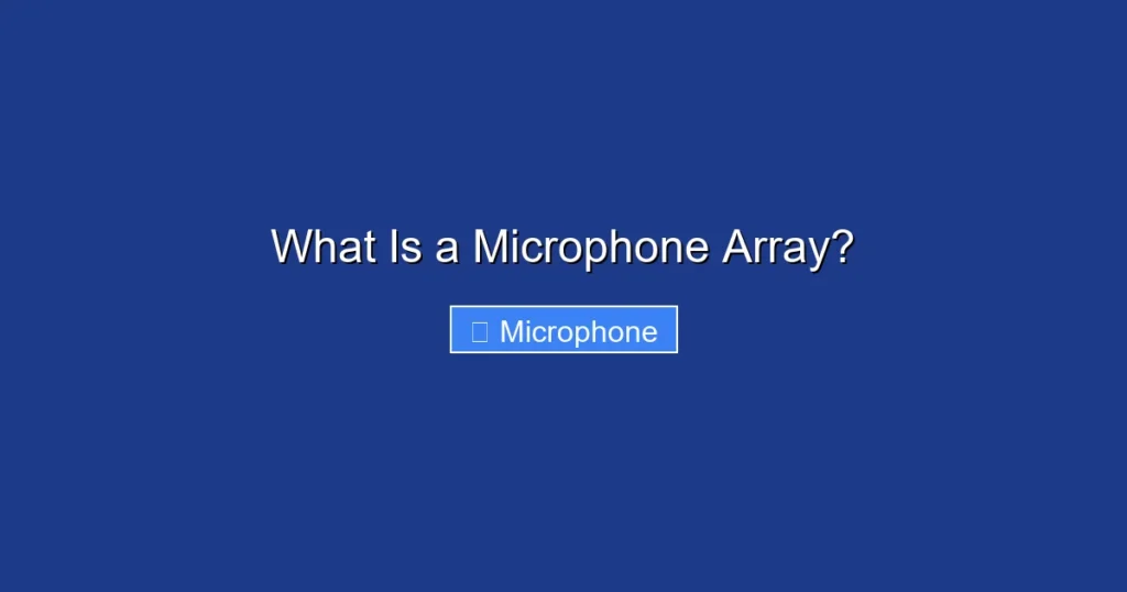 What Is a Microphone Array?