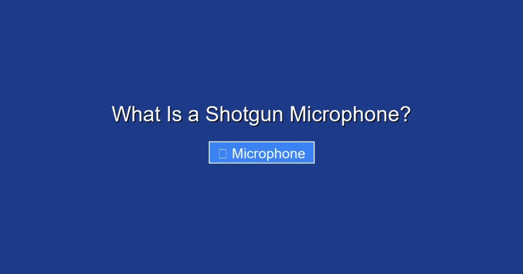 What Is a Shotgun Microphone?