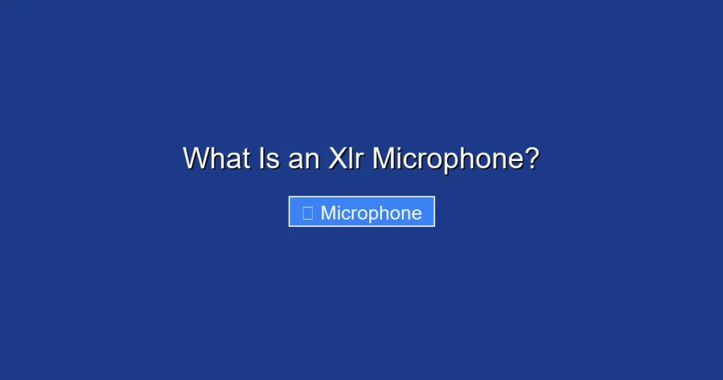 What Is an Xlr Microphone?