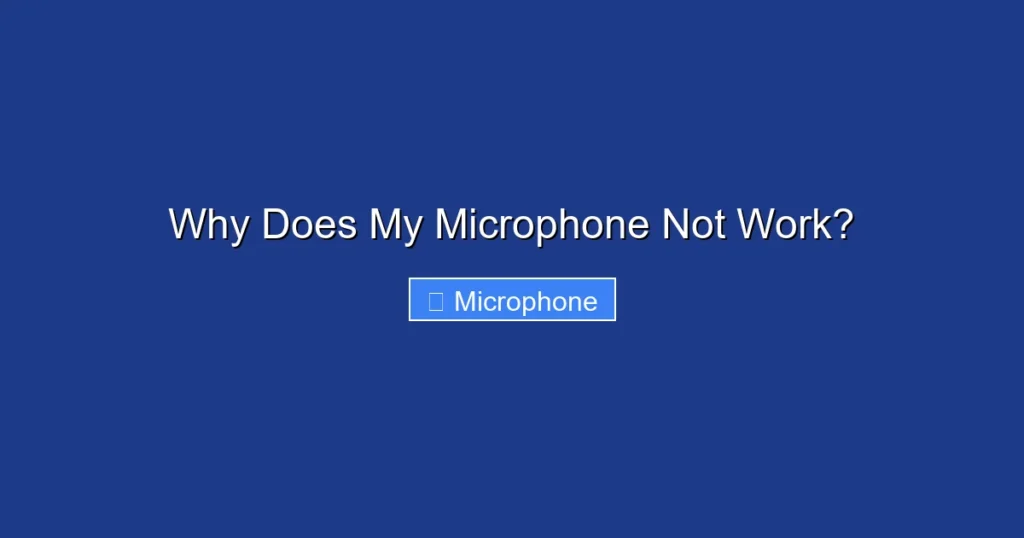 Why Does My Microphone Not Work? Why Does My Microphone Not Work?