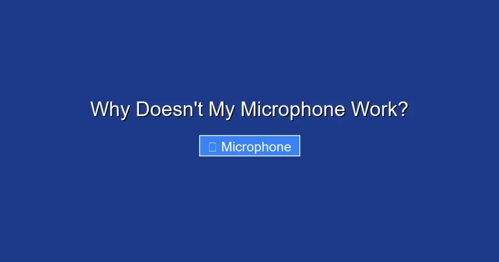 Why Doesn't My Microphone Work?