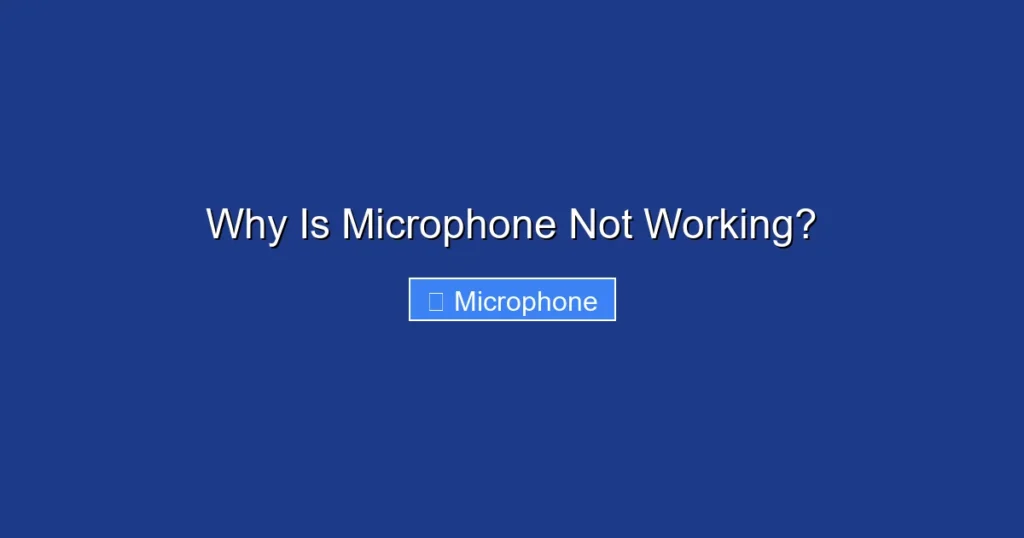 Why Is Microphone Not Working? Why Is Microphone Not Working?