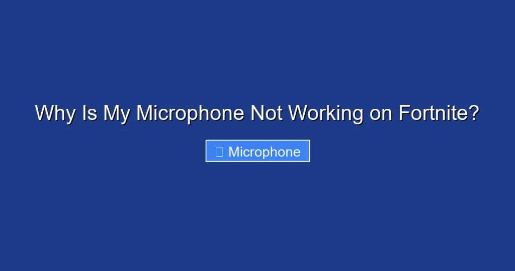 Why Is My Microphone Not Working on Fortnite?