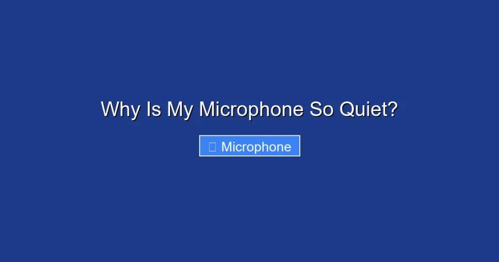 Why Is My Microphone So Quiet?
