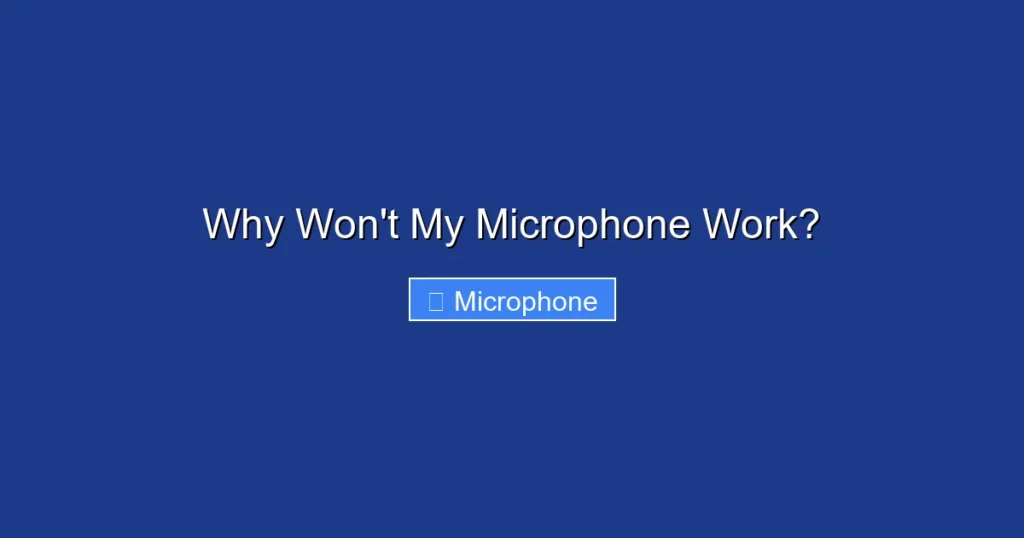 Why Won't My Microphone Work?