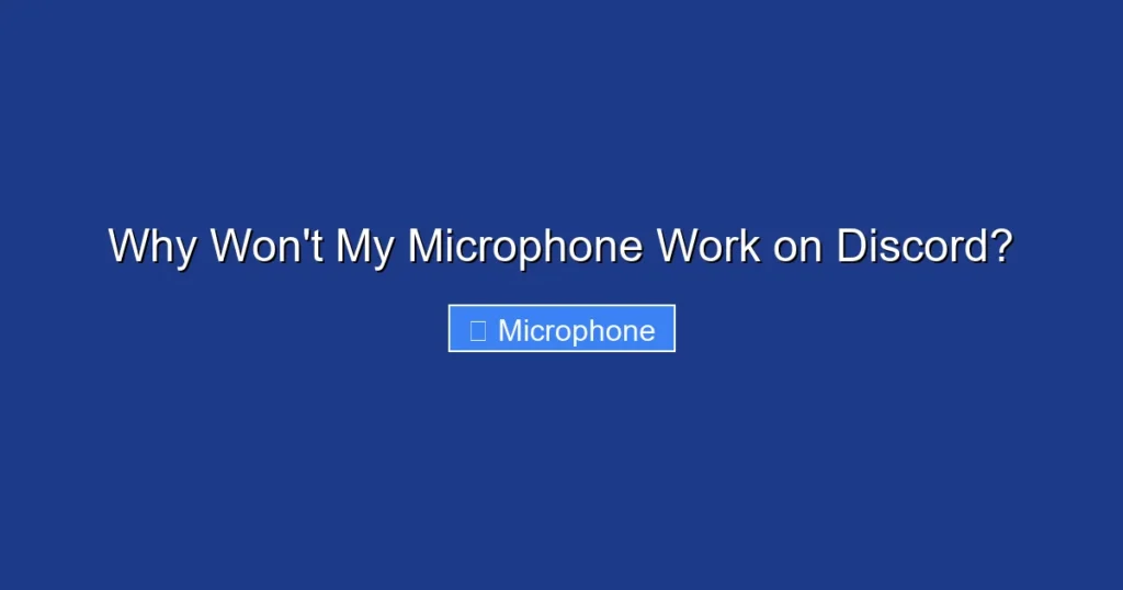 Why Won't My Microphone Work on Discord?
