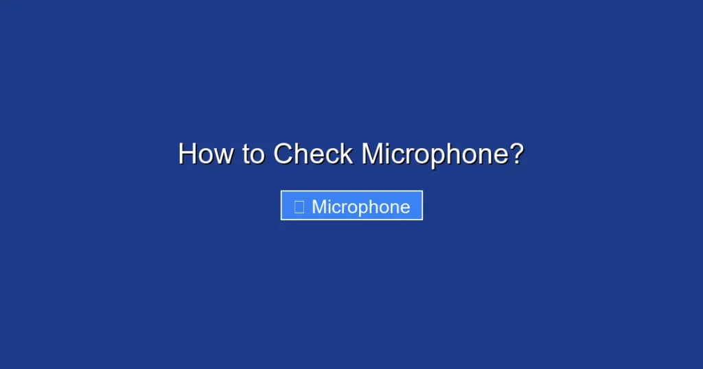 How to Check Microphone?