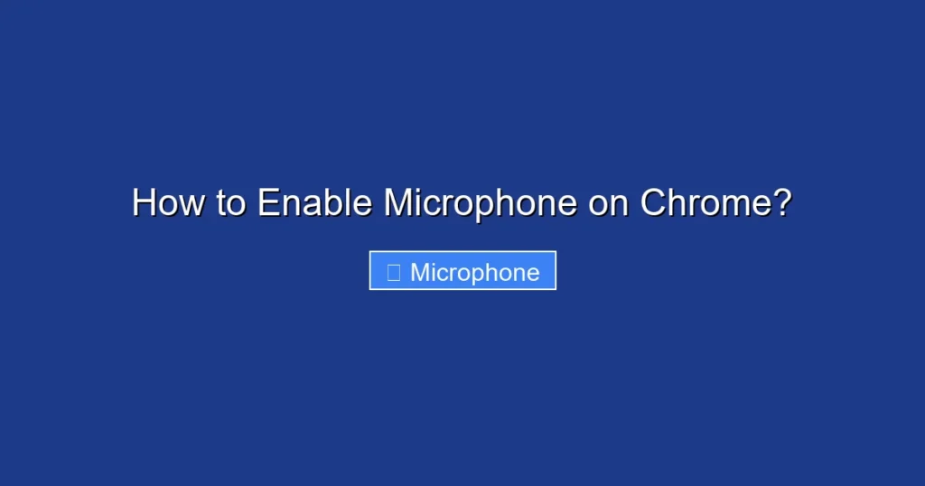 How to Enable Microphone on Chrome?