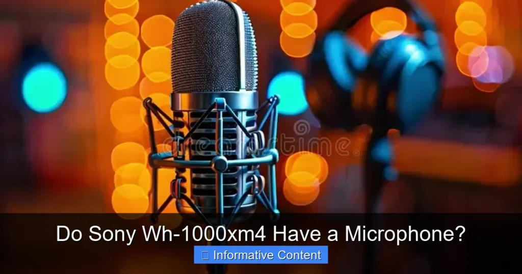 Do Sony Wh-1000xm4 Have a Microphone?