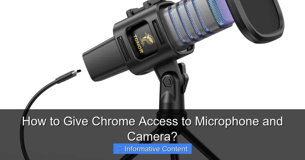 How to Give Chrome Access to Microphone and Camera?