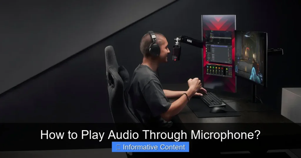 How to Play Audio Through Microphone?