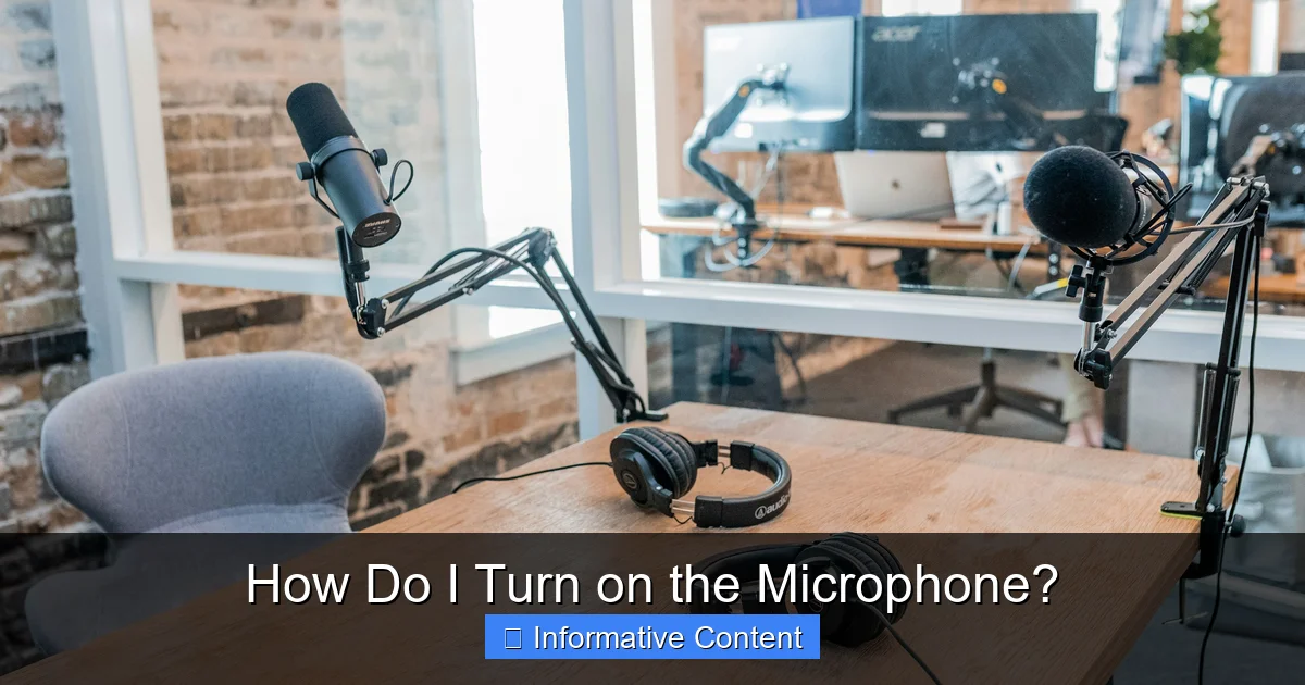 How Do I Turn on the Microphone?