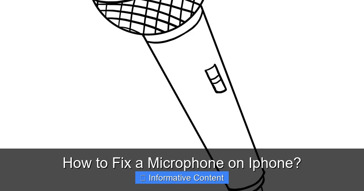 How to Fix a Microphone on Iphone?